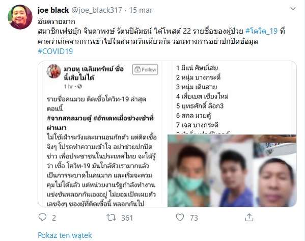 Koronawirus Covid-19 Muay Thai