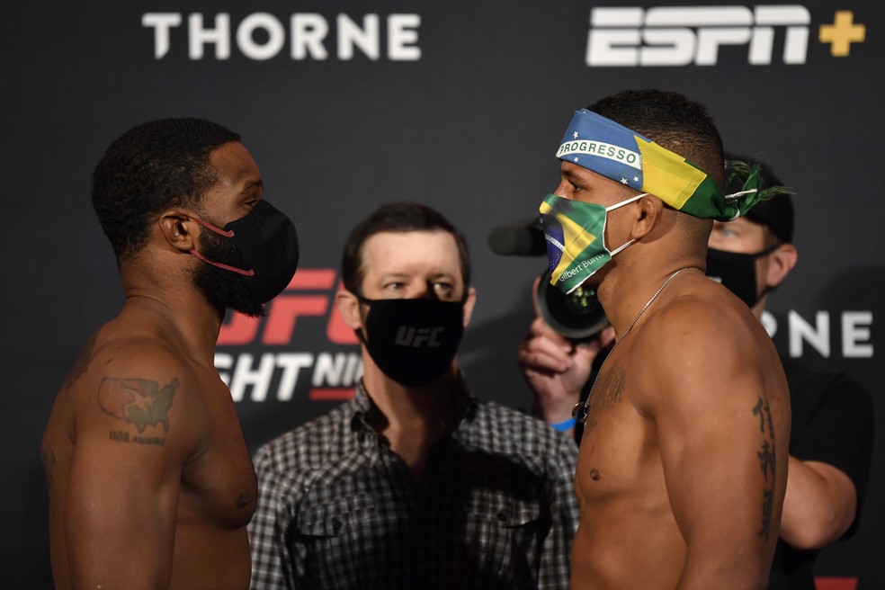 UFC APEX Tyrone Woodley vs Gilbert Burns