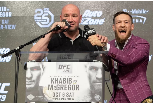 Dana White Conor McGregor UFC — Foto: Getty Images