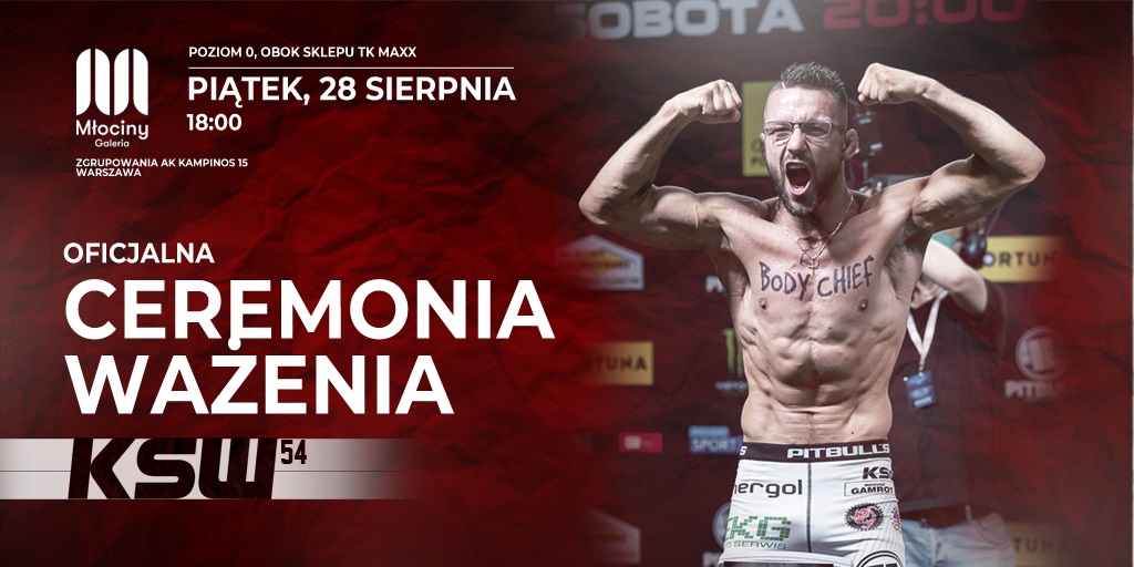 KSW 54 ceremonia ważenia