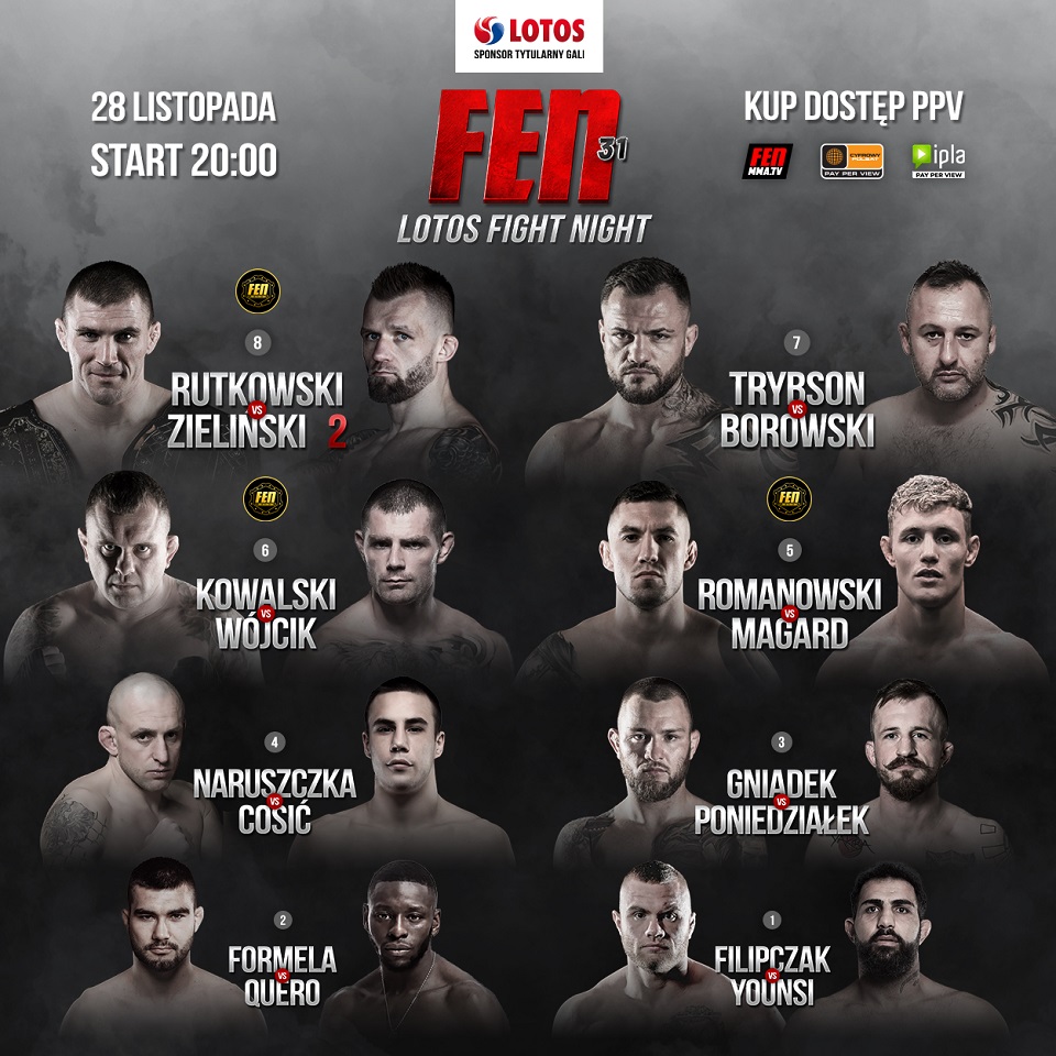 FEN 31 fightcard