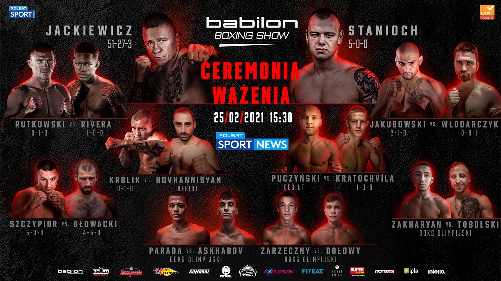Babilon Boxing Show ważenie