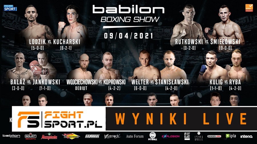 Babilon Boxing Show - wyniki na żywo