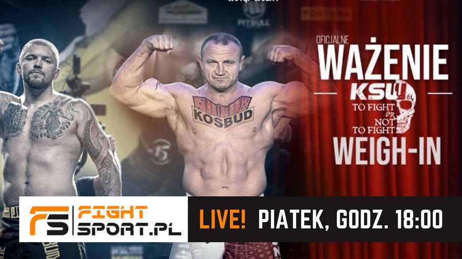 KSW 61 ważenie LIVE