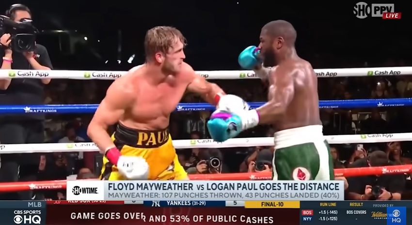 Logan paul vs Floyd Mayweather