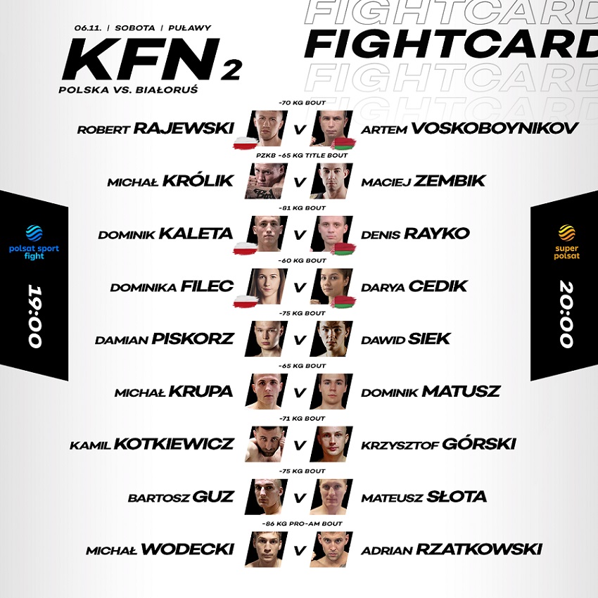 KFN 2 Fightcard
