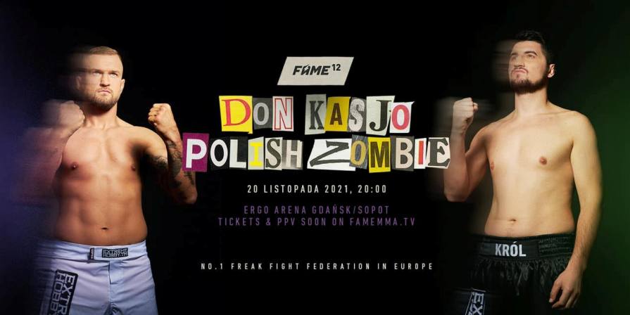 FAME 12 Polish Zombie vs Don Kasjo: fight card / karta walk