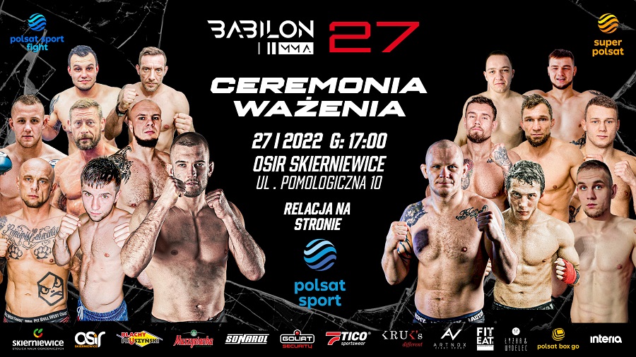 Babilon MMA 27 ważenie zawodników