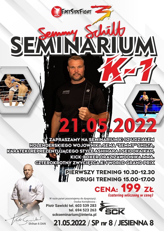 EAST SIDE FIGHT 3 PLAKAT SEMINARIUM Z SEMMY SCHILTEM