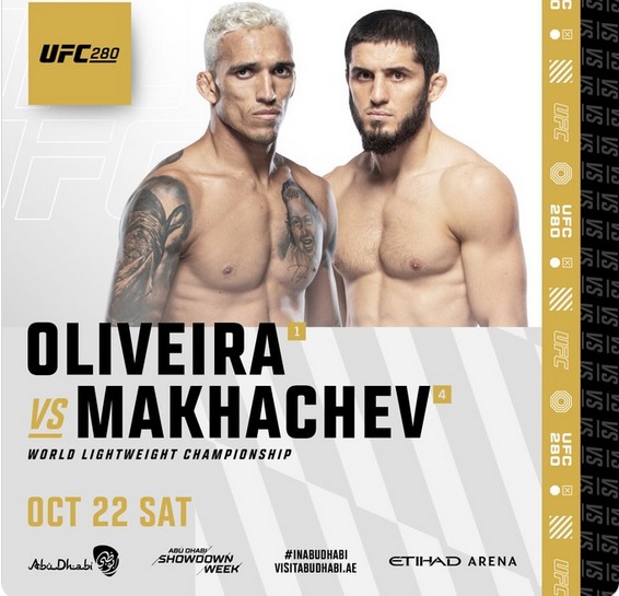 Charles Oliveira vs Islam Makhachev, UFC 280