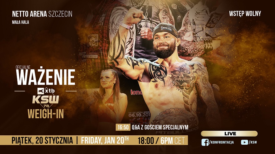 KSW 78 WAŻENIE ZAWODNIKÓW