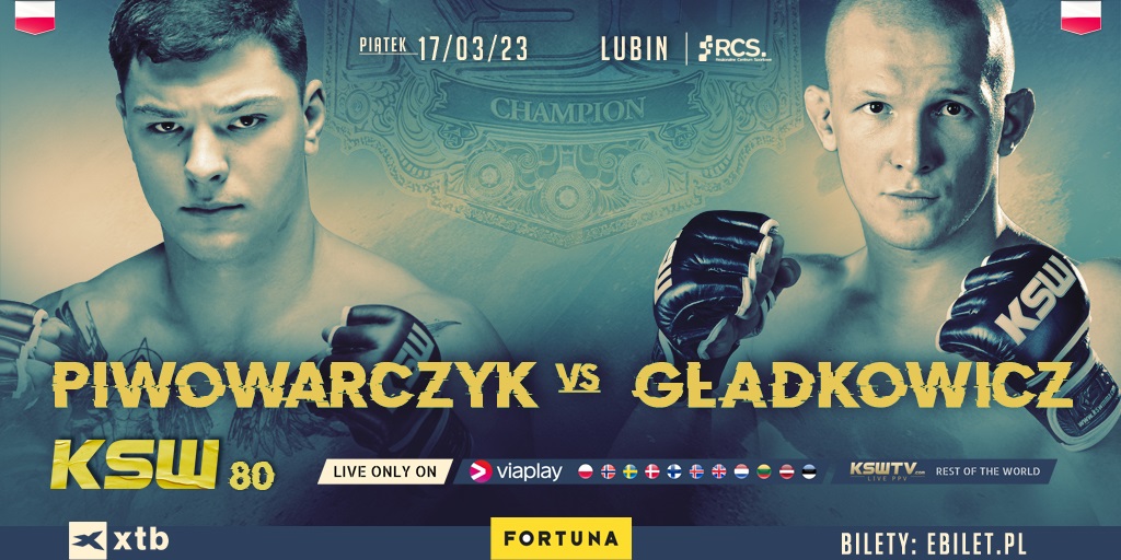 KSW 80 Piwowarczyk vs Gładkowicz