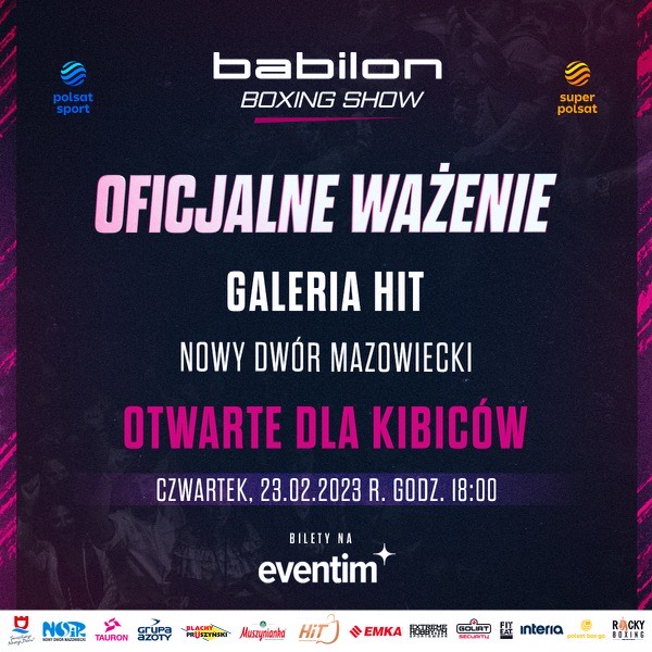 Babilon Boxing Show - ważenie