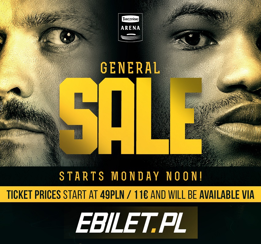 Usyk vs Dubois - sprzedaż biletów