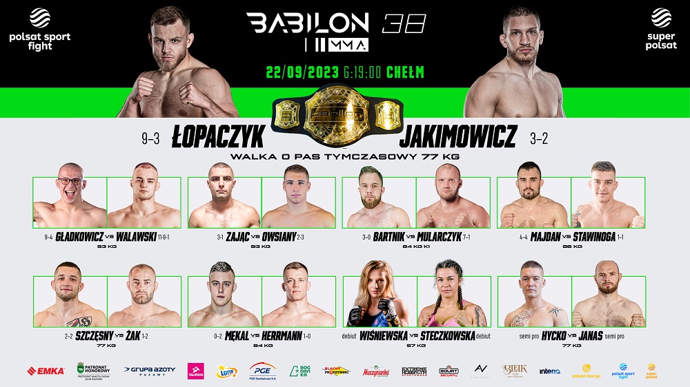 BABILON MMA 38 CHEŁM - KARTA WALK
