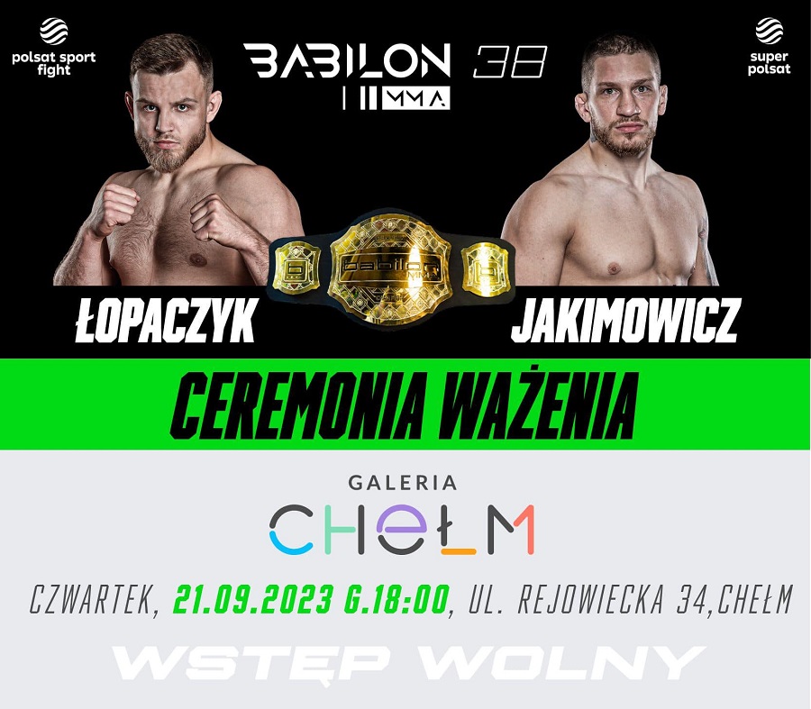 Babilon MMA 38 ważenie