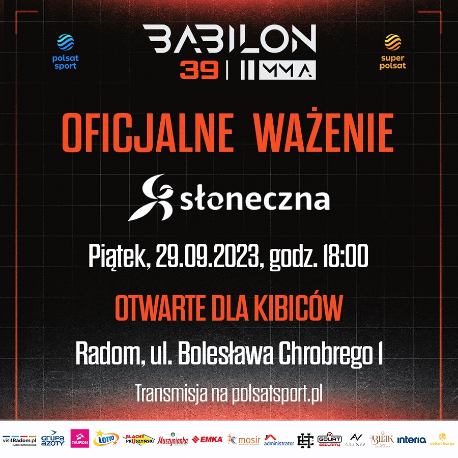 Babilon MMA 39 WAŻENIE