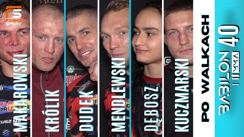 Babilon MMA 40 wywiady na gali