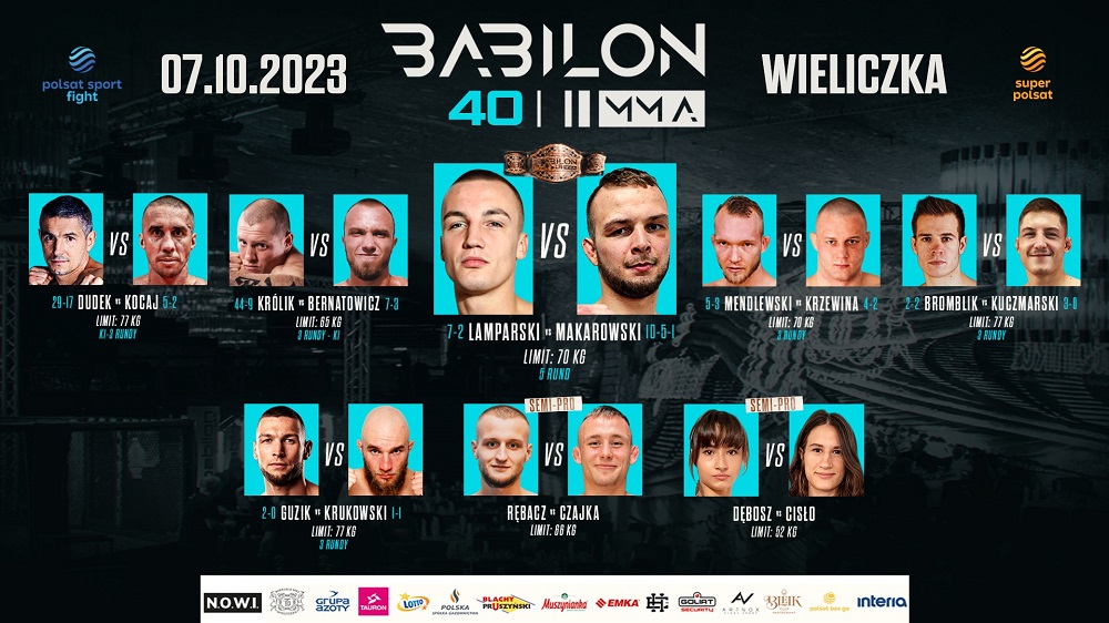 Babilon MMA 40! Fightcard! Trailer!