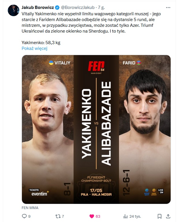 FEN 54 Jakub Borowicz  FEN 54 Jakub Borowicz