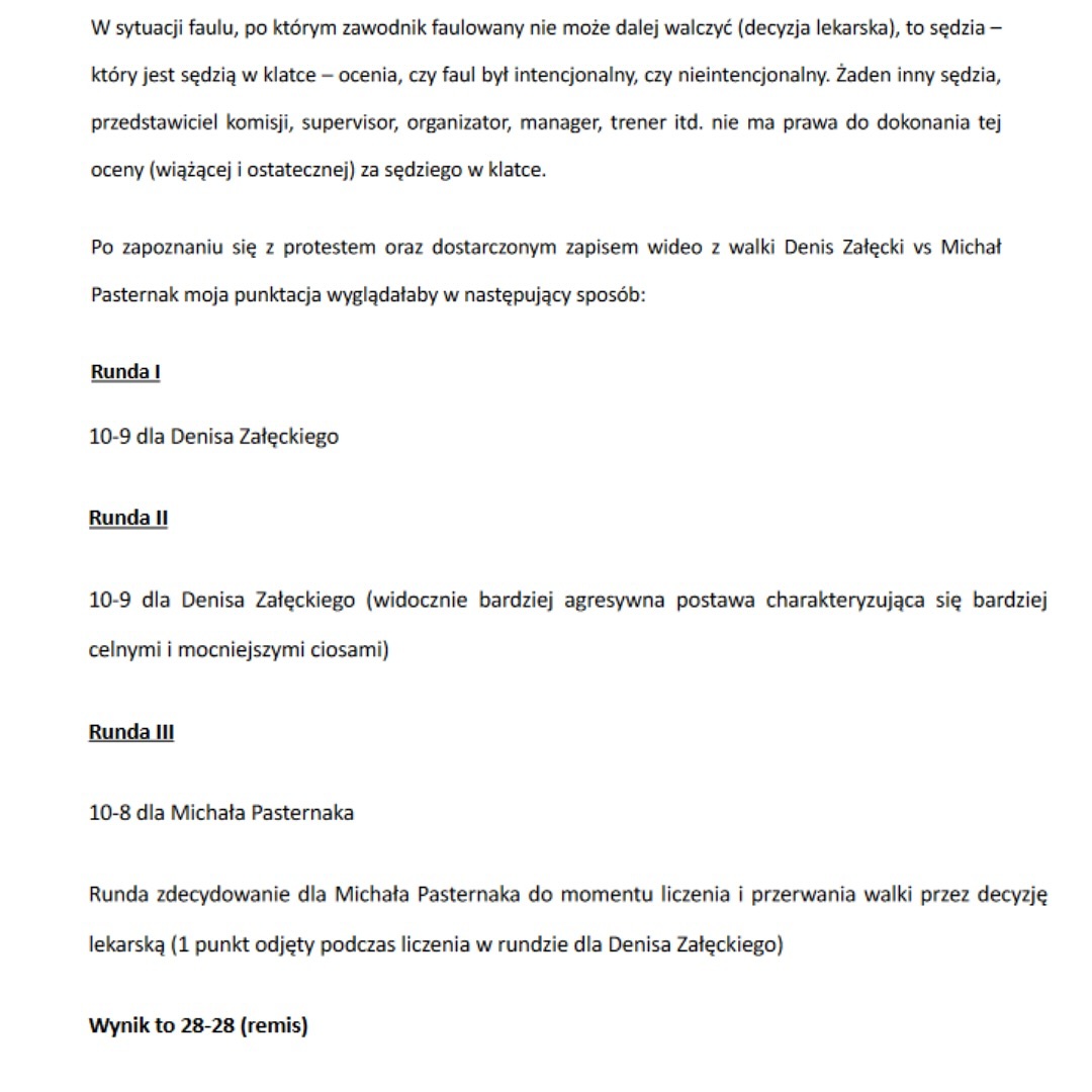 Zmiana werdyktu Załęcki vs Pasternak na Clout MMA 5 Zmiana werdyktu Załęcki vs Pasternak na Clout MMA 5