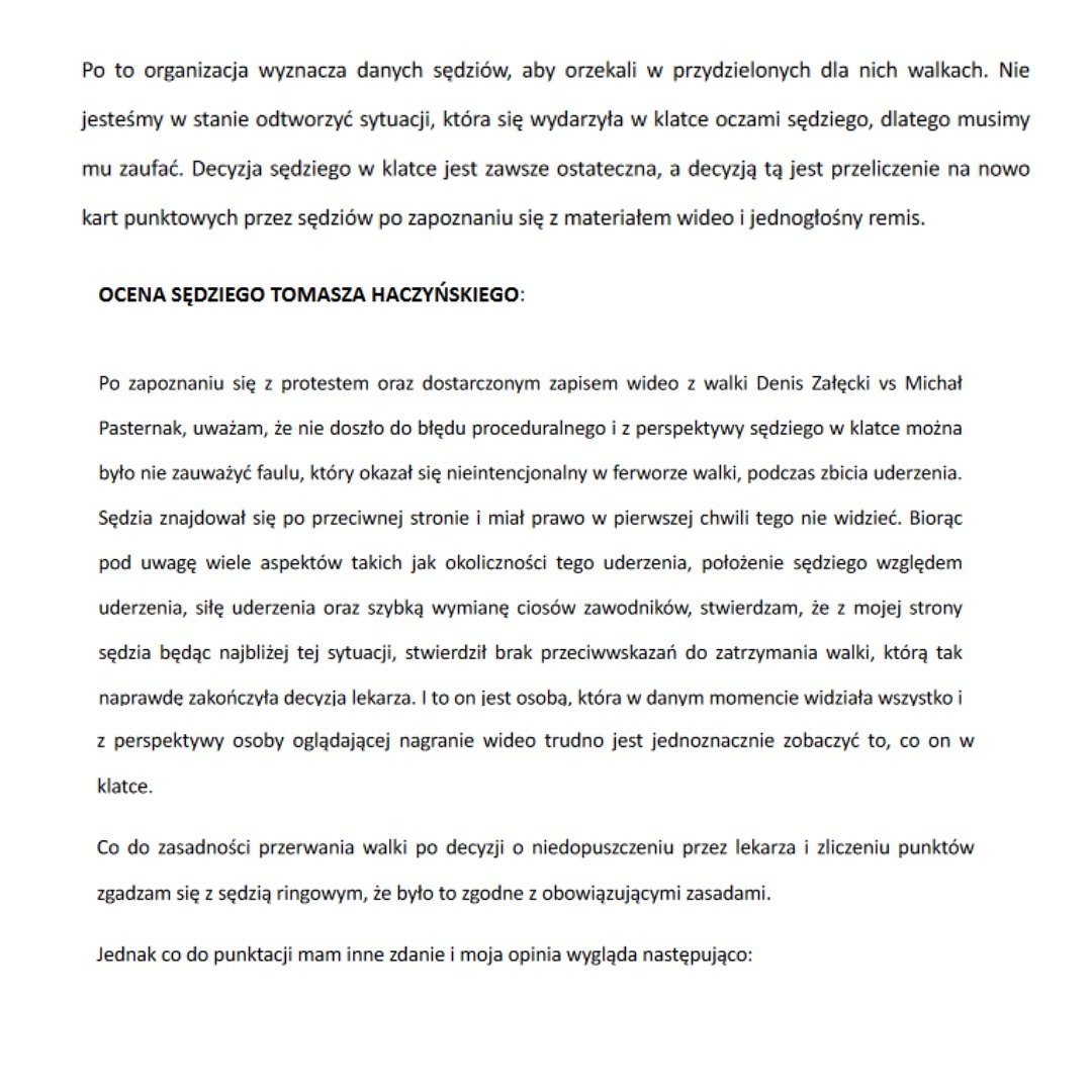 Zmiana werdyktu Załęcki vs Pasternak na Clout MMA 5 Zmiana werdyktu Załęcki vs Pasternak na Clout MMA 5