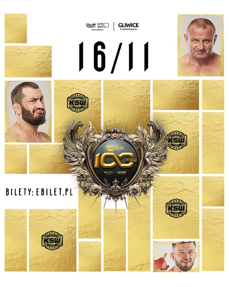 Khalidov, Pudzianowski, Brysz na KSW 100