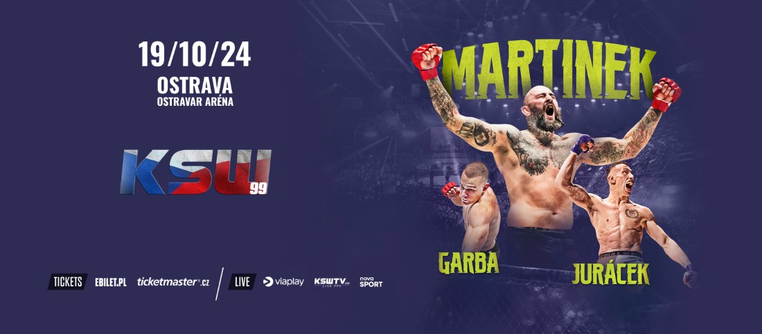KSW 99 OSTRAVA - karta walk / fightcard