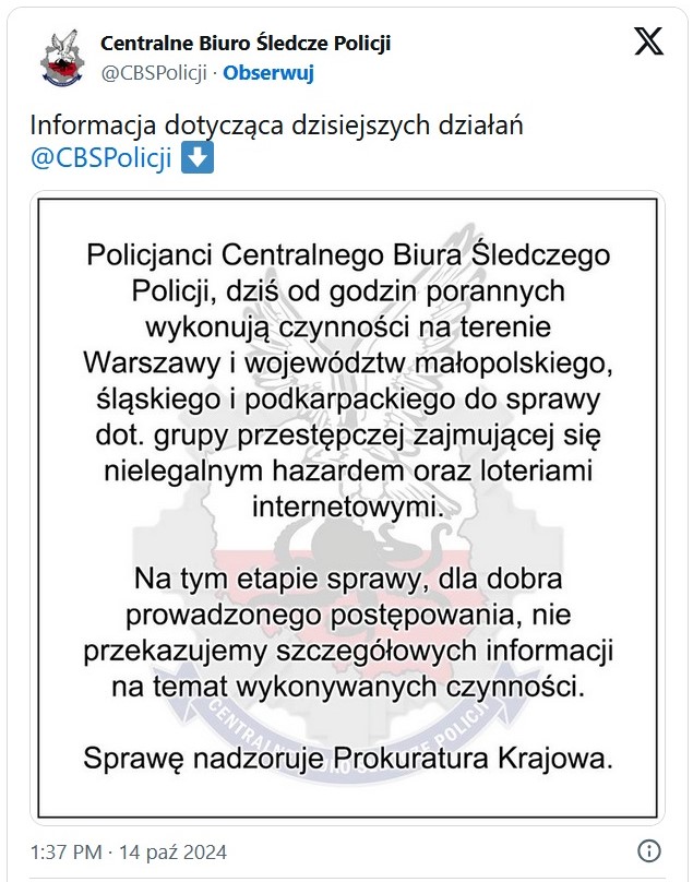 Kamil BUDDA Labudda  Komunikat CBŚP - Kamil BUDDA Labudda