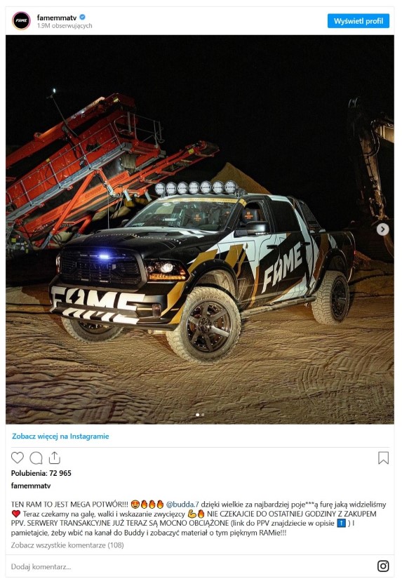FAME MMA 13 - Dodge RAM  FAME MMA 13 - Dodge RAM