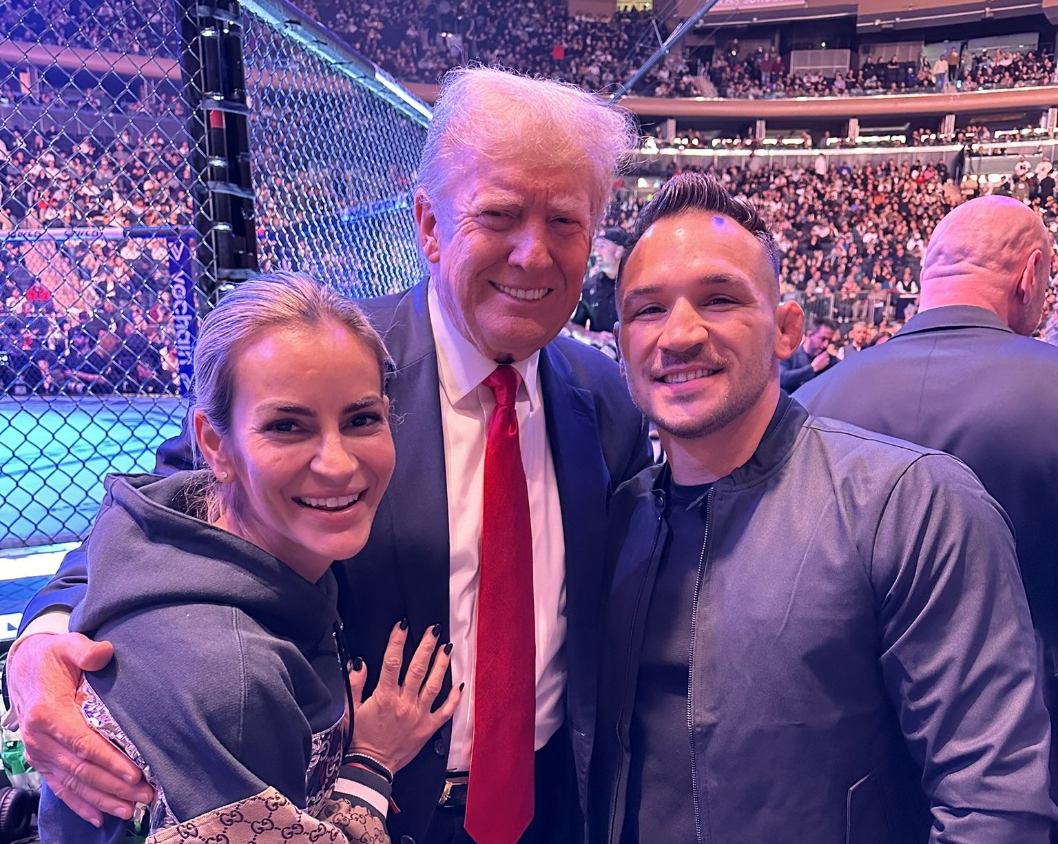 [fot. Tweeter @MikeChandlerMMA] Michael Chandler i Donald Trump