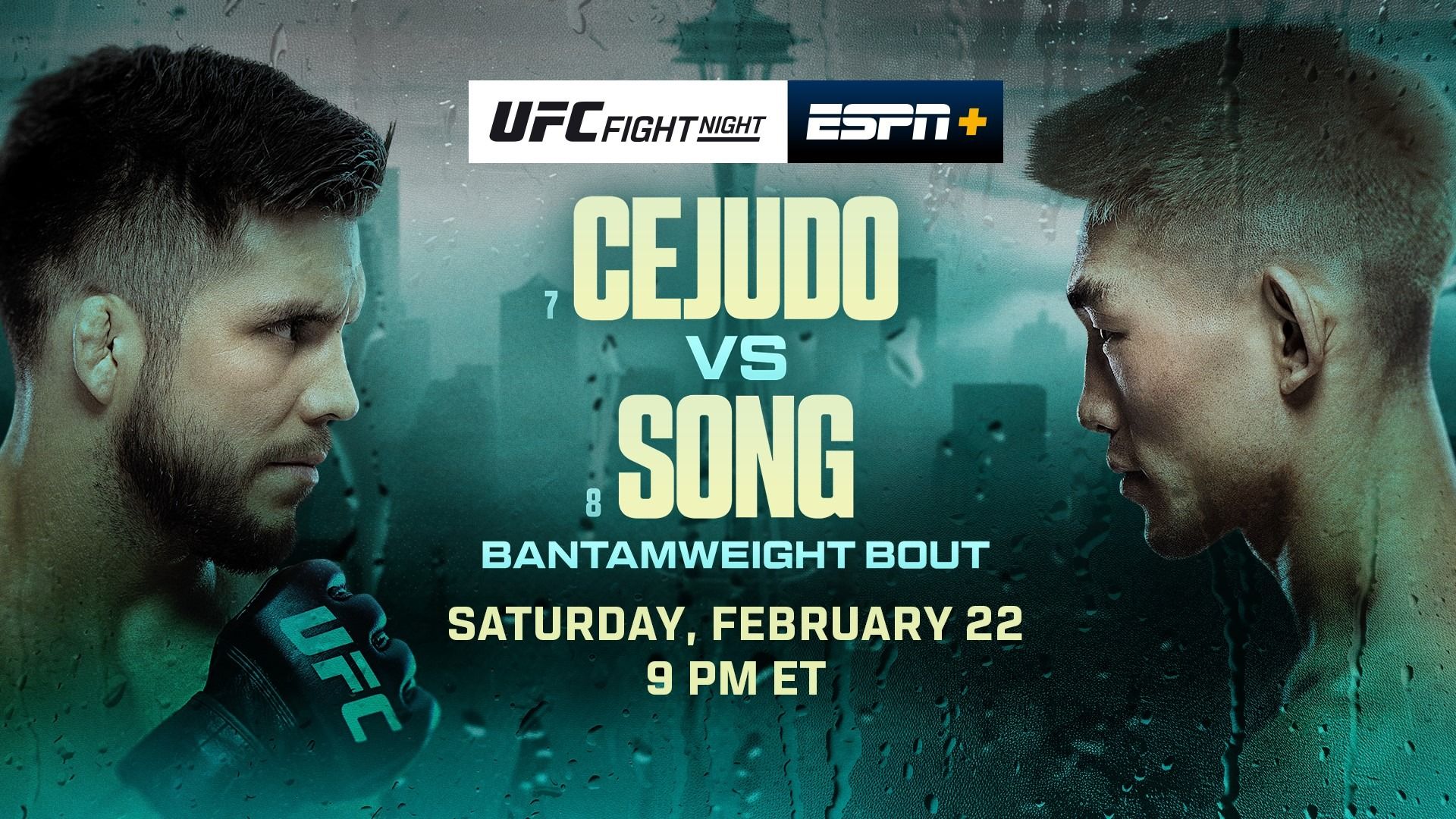 UFC Fight Night 252 Cejudo vs. Song - karta walk / fight card
